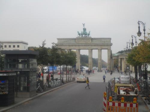 Another place I saw later, the Brandenburg Gate.